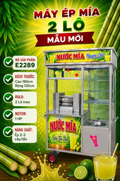 Xe nước mía 2 Lô E2289