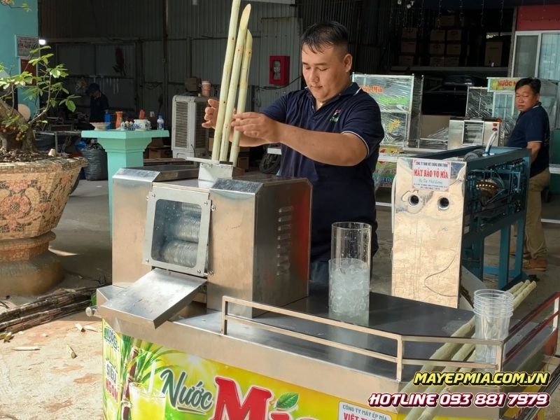 Máy ép mía 6 lô Việt Thống ép 3-5 cây cùng lúc