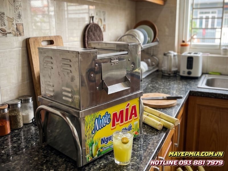 Máy ép mía mini gia đình để bàn nhỏ gọn