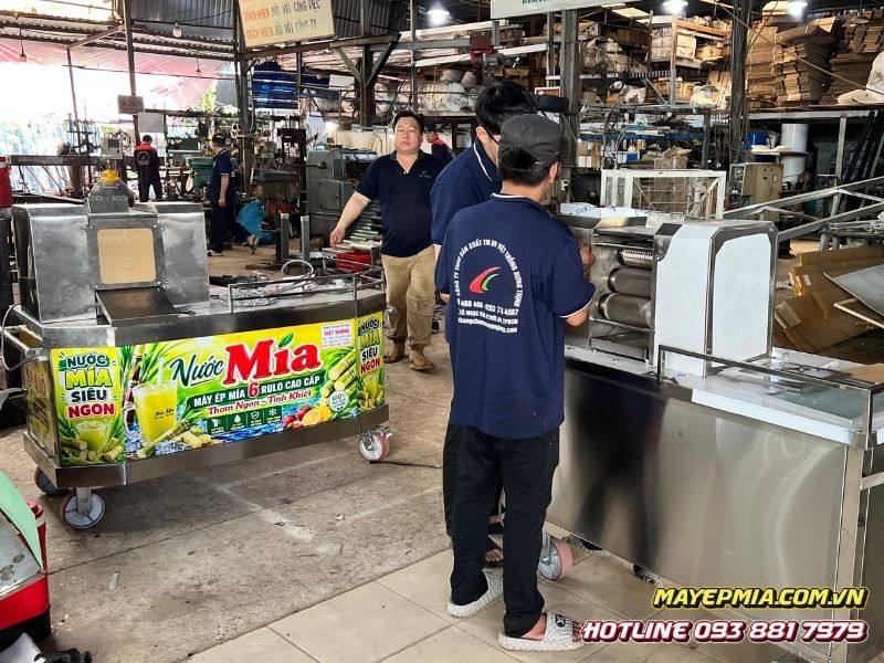 Xưởng sản xuất máy ép mía Việt Thống